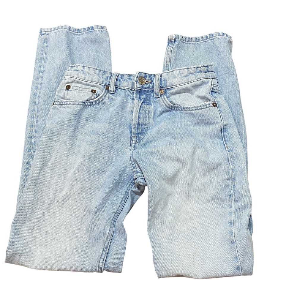 Zara Light Wash Straight Leg Jeans